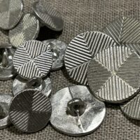 Pewter Death Head Buttons