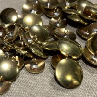 Domed Brass Buttons