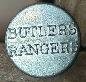 Set of 57 Butler's Rangers 7/8” Pewter Buttons - Image 2