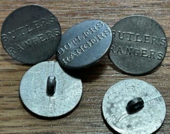 Set of 57 Butler's Rangers 7/8” Pewter Buttons